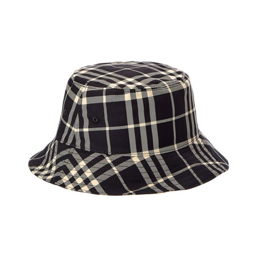 Burberry Check Bucket Hat, Black